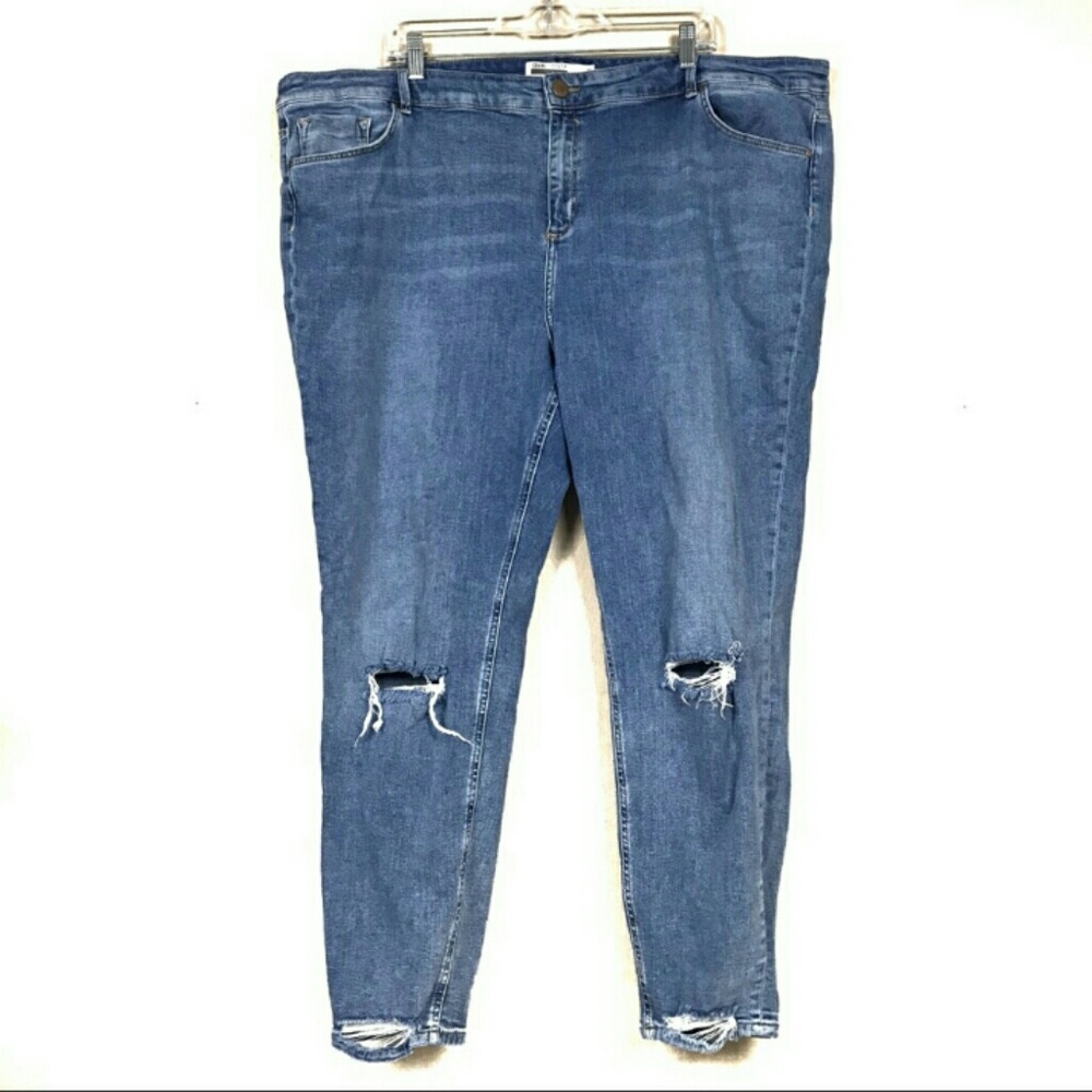 ASOS curve distressed denim